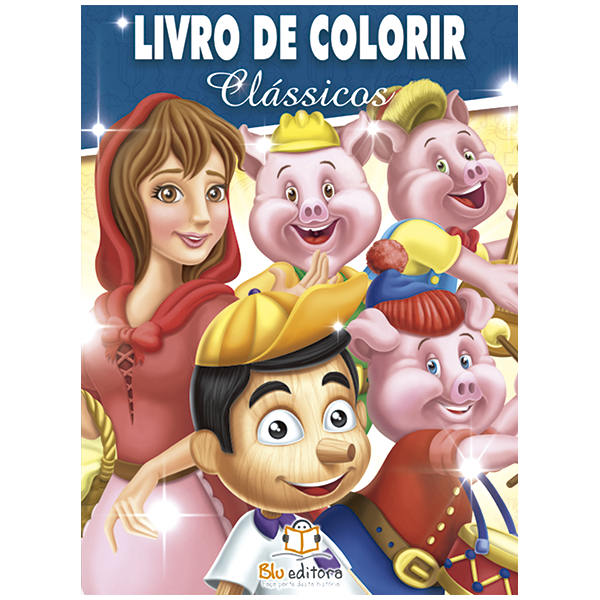 Livro Para Colorir Coleção Clássicos 08 Un Promoção Oferta